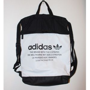 Adidas Amplifier White & Black Blocked Sackpack